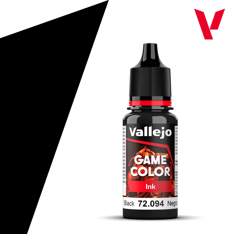 Spielfarbtinte Schwarz - 18ml