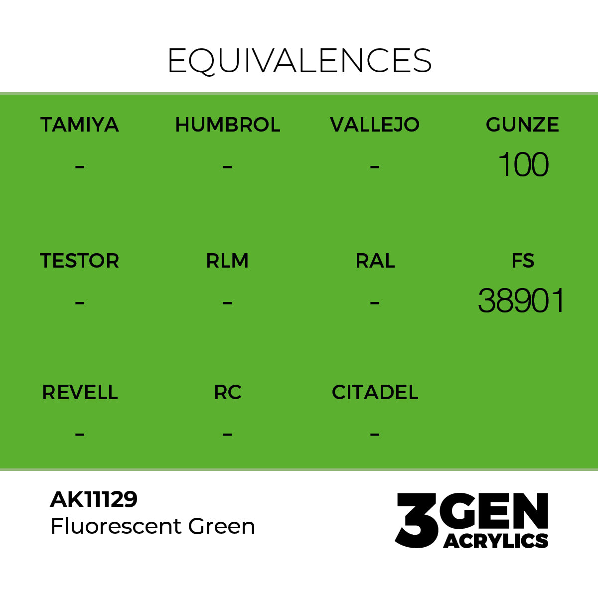 3gen - Fluorescent Green - 18ml