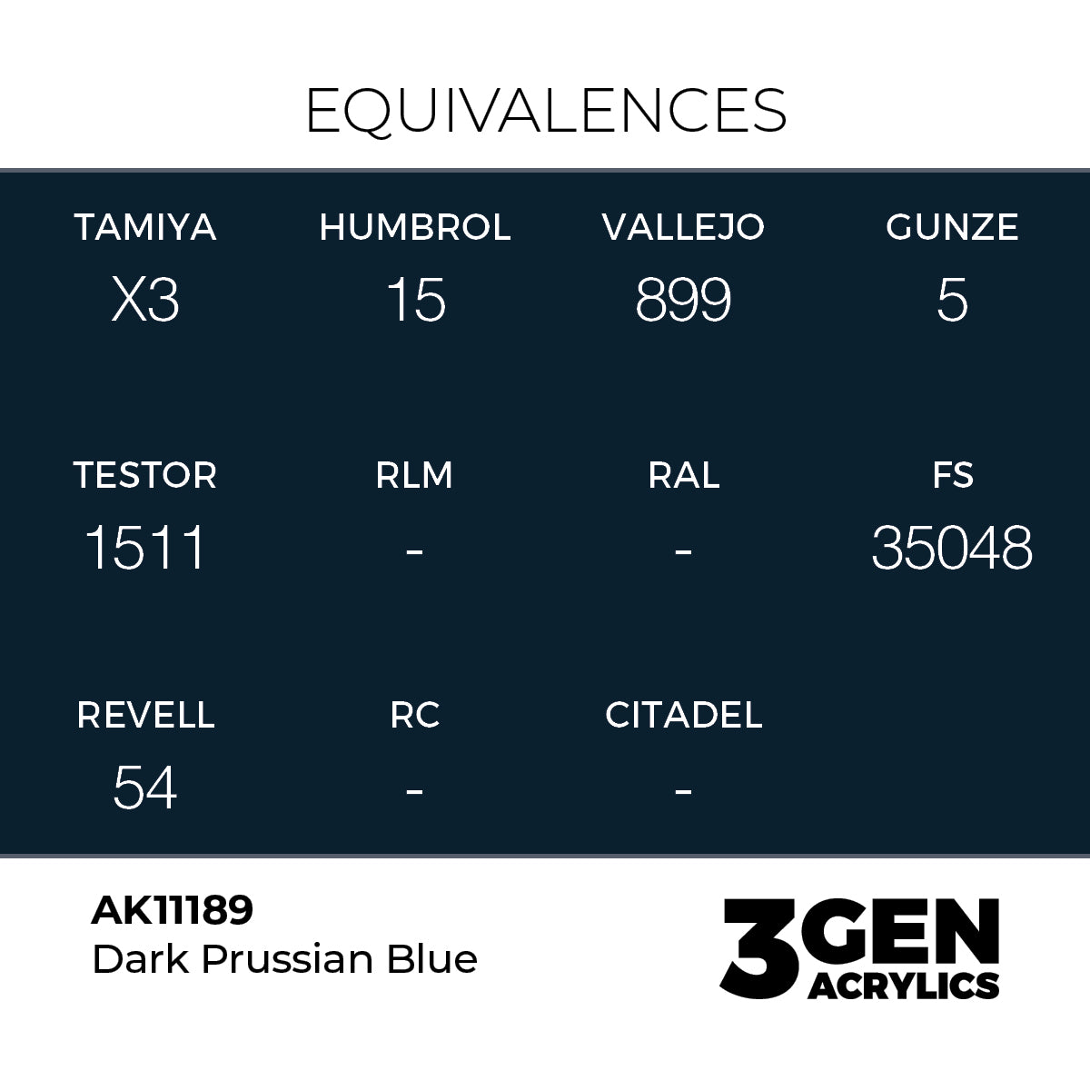 3gen - Dark Prussian Blue - 18ml