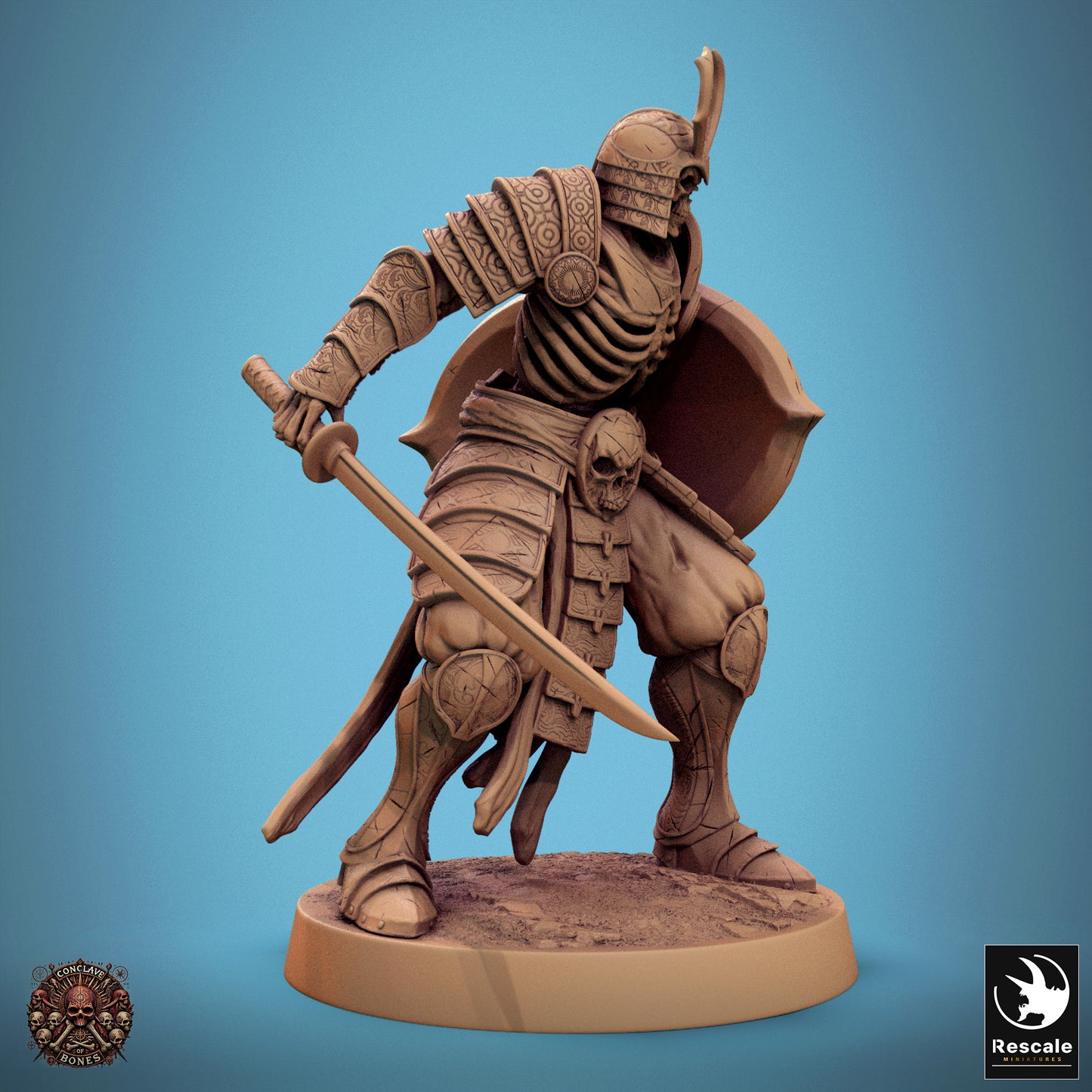 Skelett - Schwertschild bereit