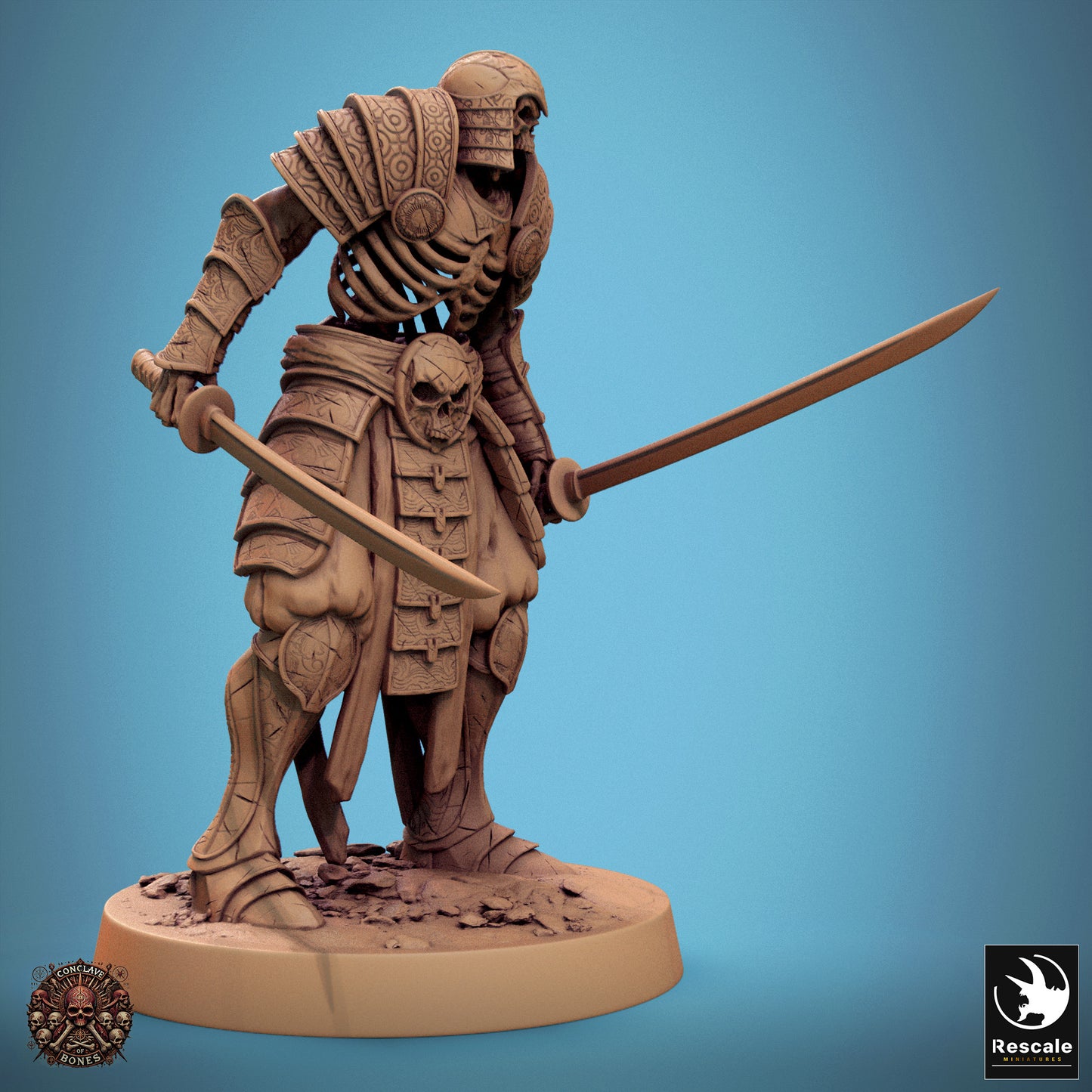 Skelett – Doppelschwert-Verhöhnung