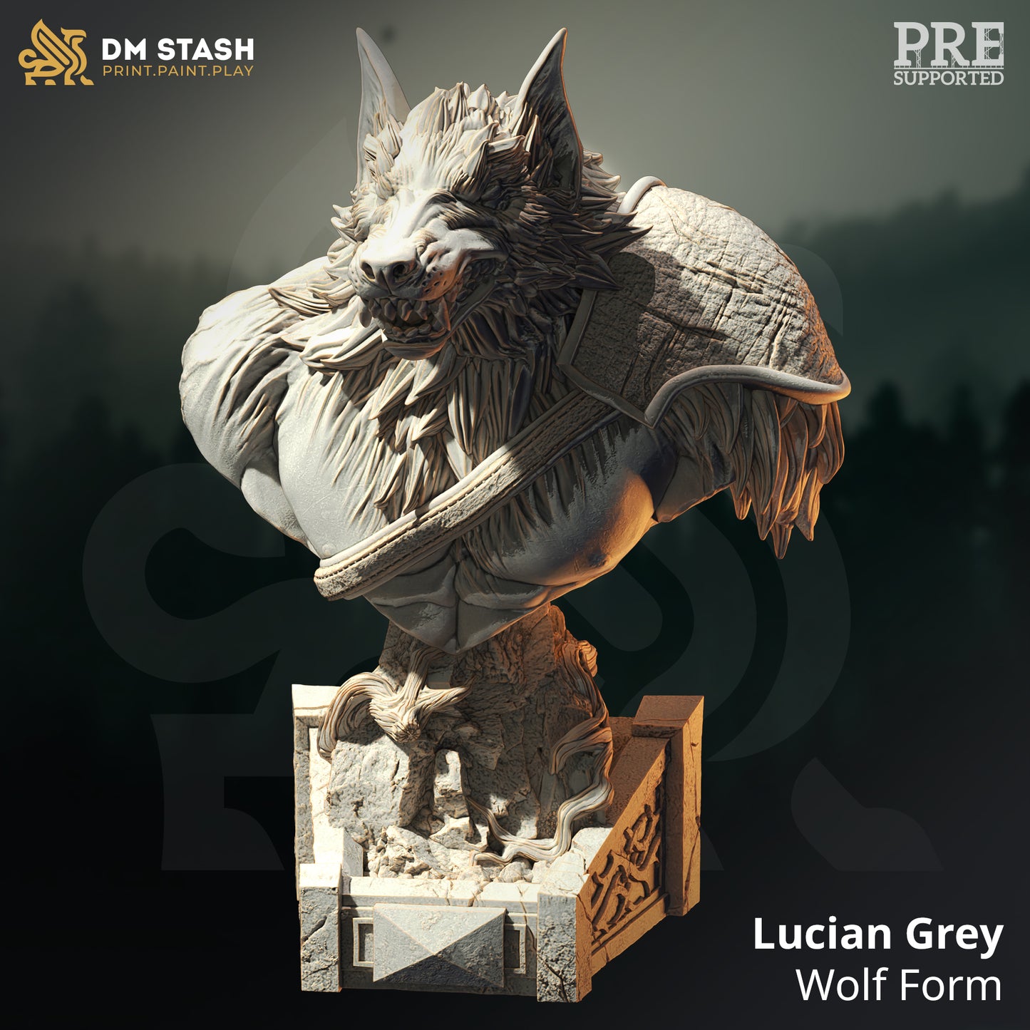 Lucian Gray - Wolfsgestalt - Büste