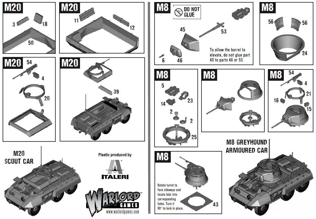 M8/M20 Greyhound-Pfadfinderwagen