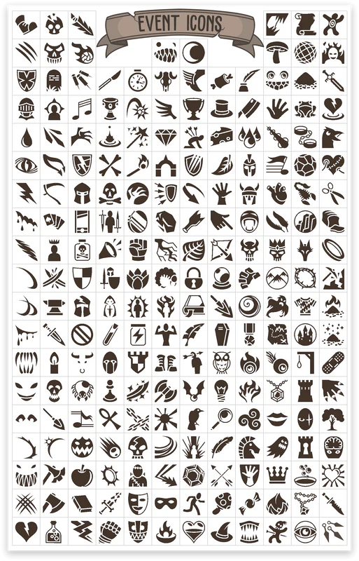 TTRPG Notizbuch Mini Sticker