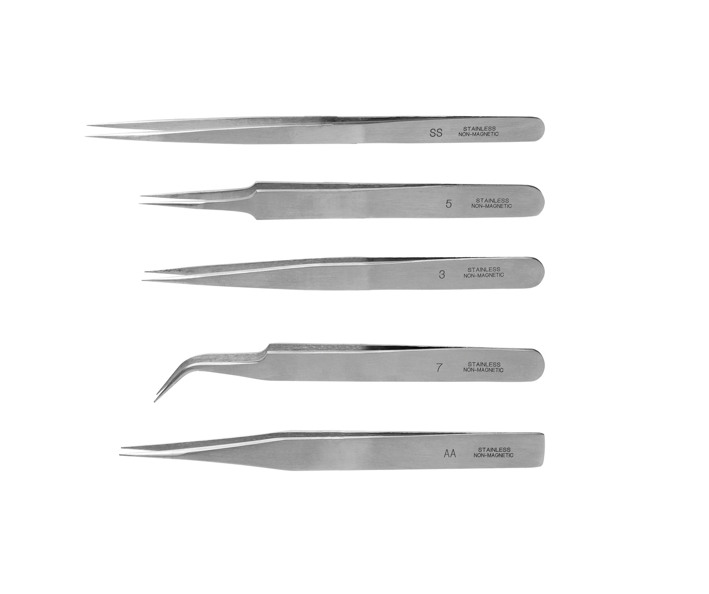 5-piece tweezers set
