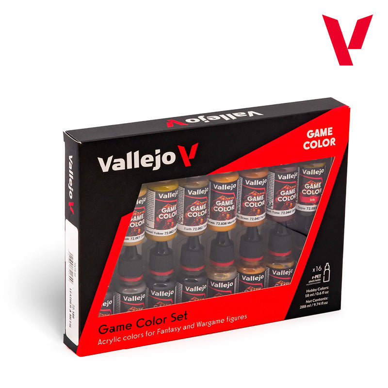 Vallejo Game Color Set - Leather & Metal (16)