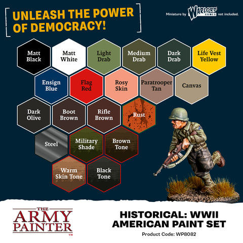 Warpaints Historical: Amerikanisches Farbset aus dem Zweiten Weltkrieg