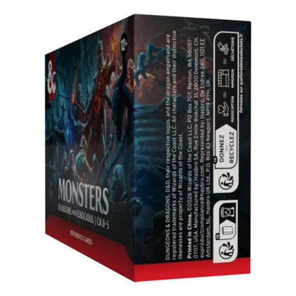 D&D Fearsome & Ferocious Monster Cards - CR 0-5