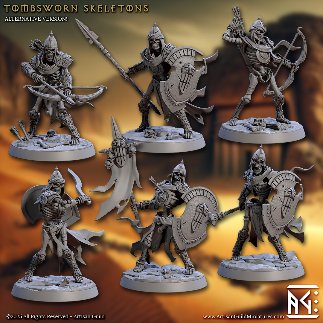 Tombstone Skeleton Set