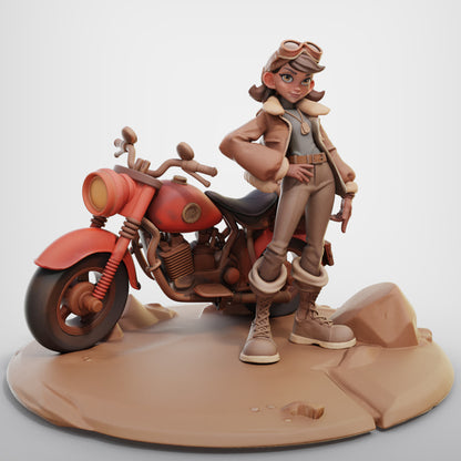 Nadia with Bike