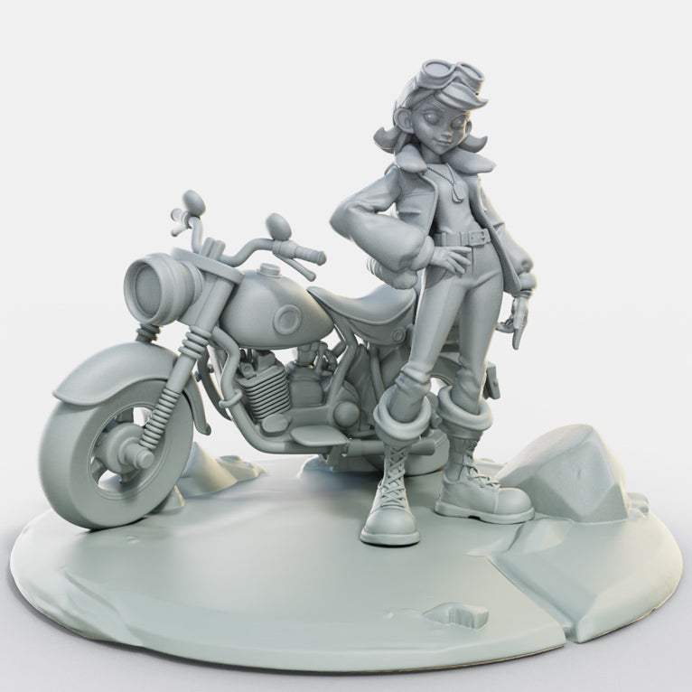 Nadia with Bike