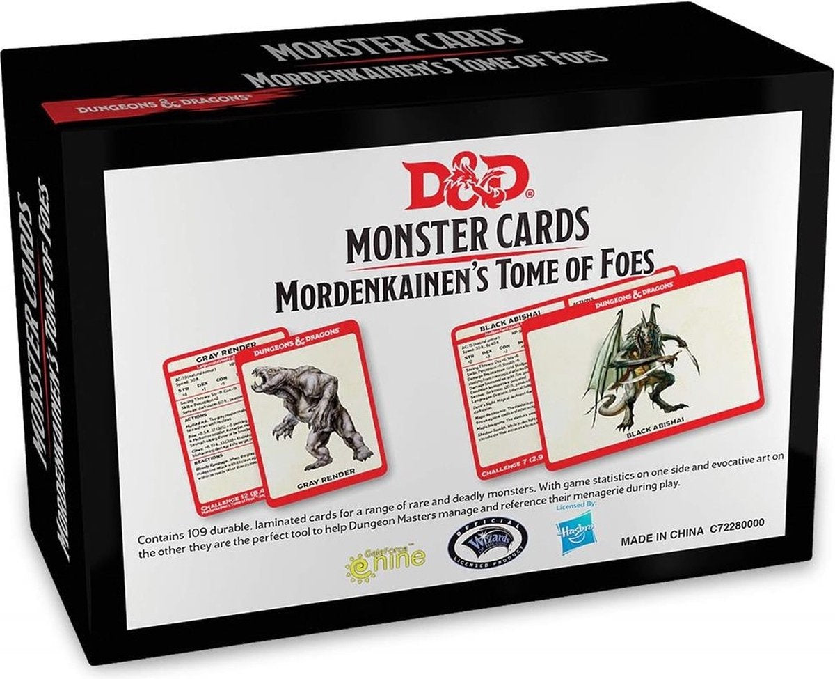 D&D Monster Cards - Mordenkainen's Tome of Foes