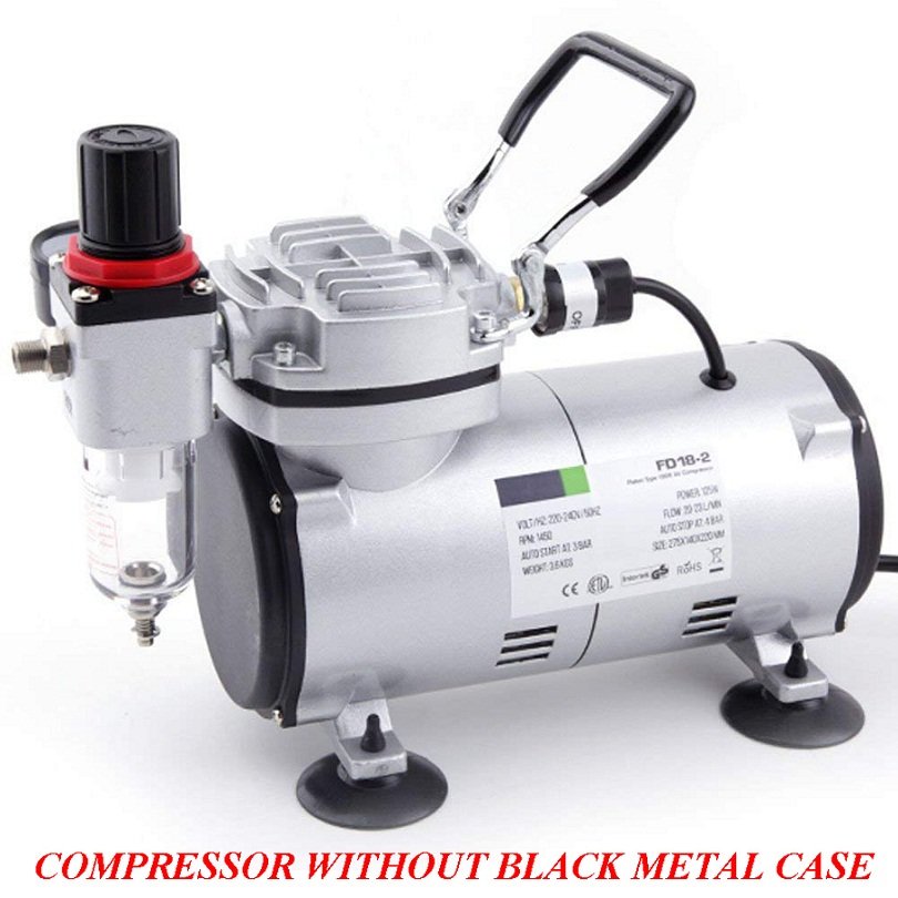 Airbrush mini piston compressor