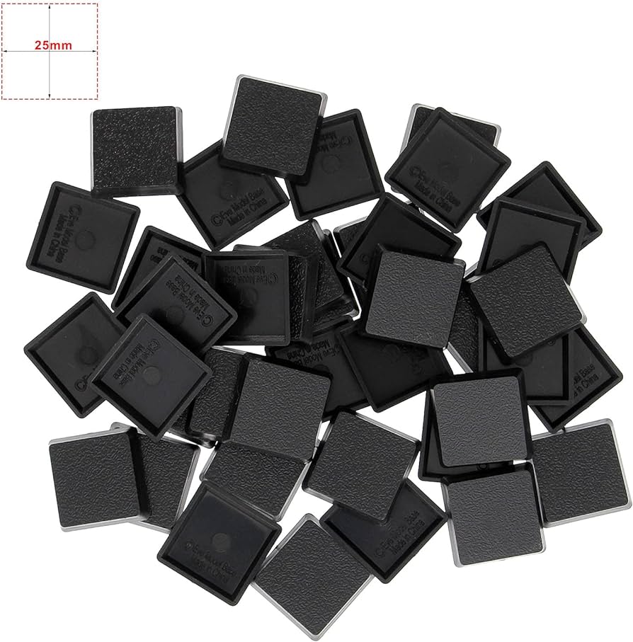 25mm square bases