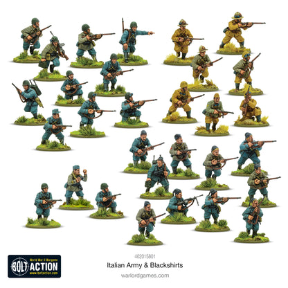 Italienische Armee und Schwarzhemden