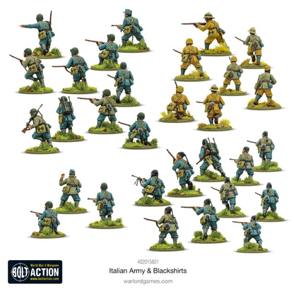 Italienische Armee und Schwarzhemden