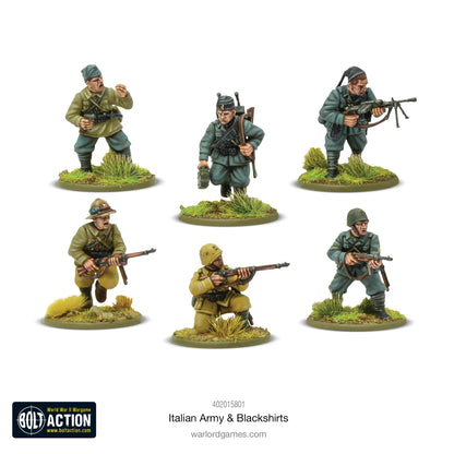 Italienische Armee und Schwarzhemden