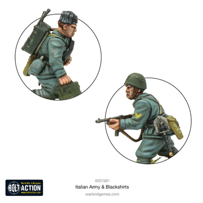 Italienische Armee und Schwarzhemden