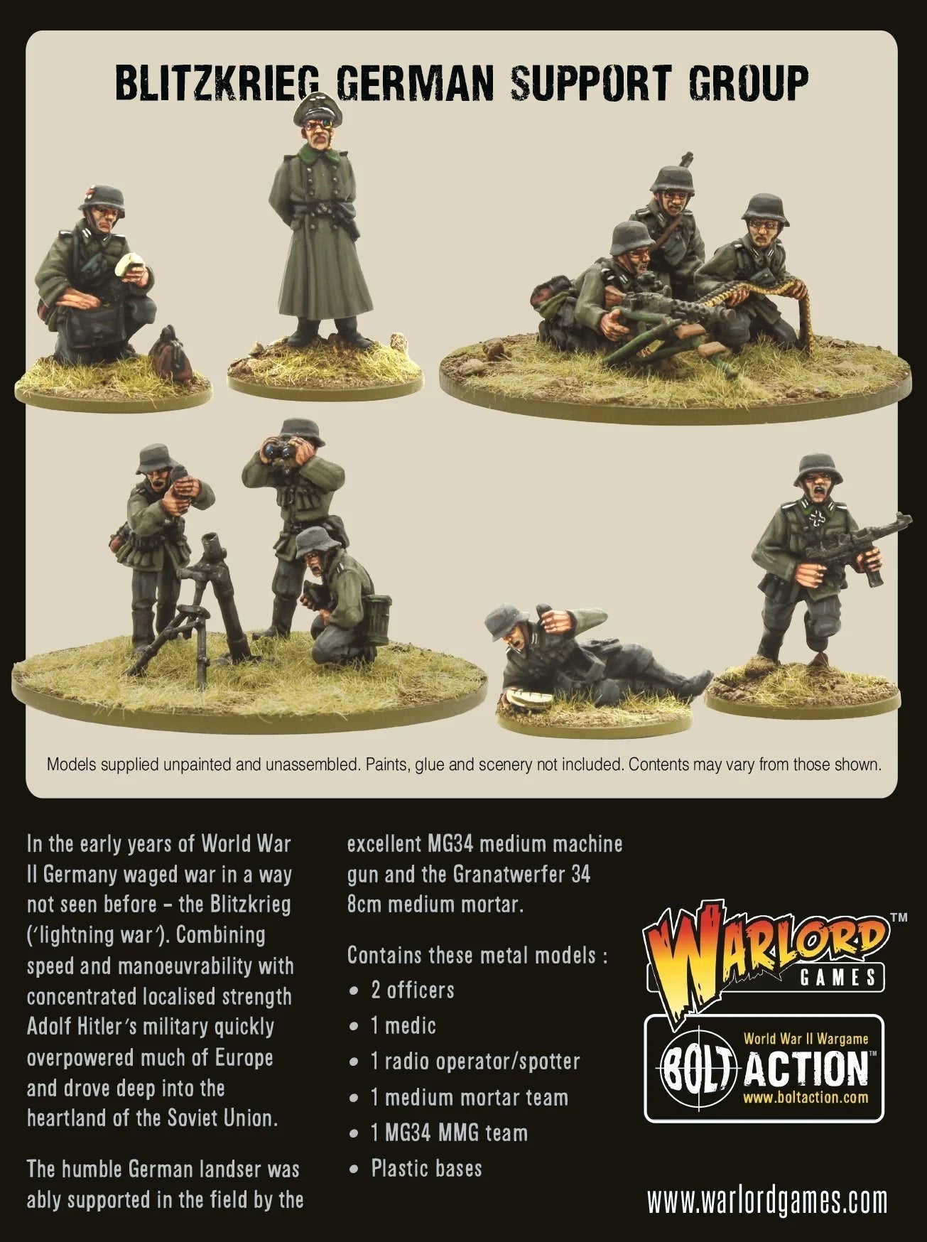 Blitzkrieg deutsche Unterstützungsgruppe