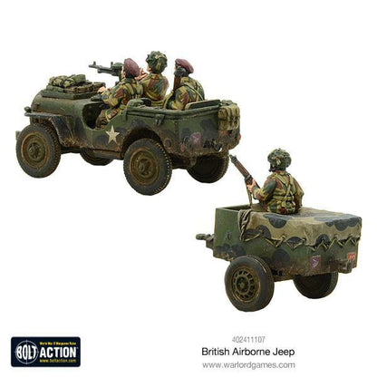 British Airborne Jeep &amp; Trailer