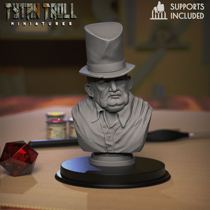 Fatman Tophat Bust
