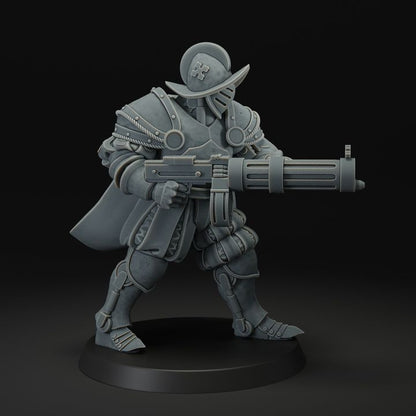 Papal Heavy infantry with machine gun