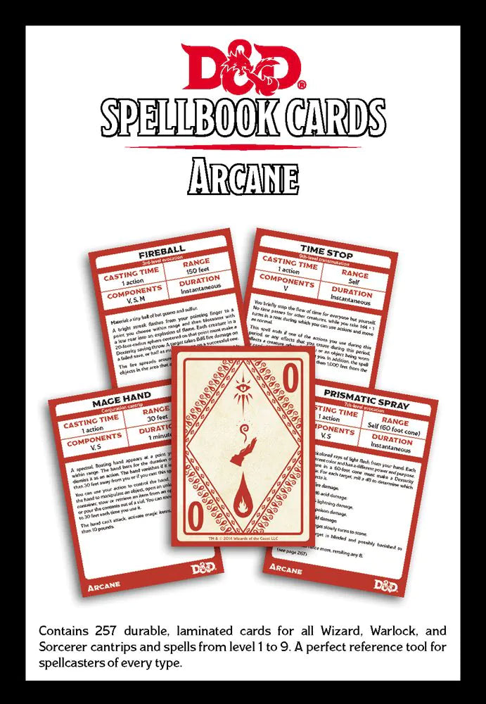 D&amp;D Spellbook Cards: Arcane Deck