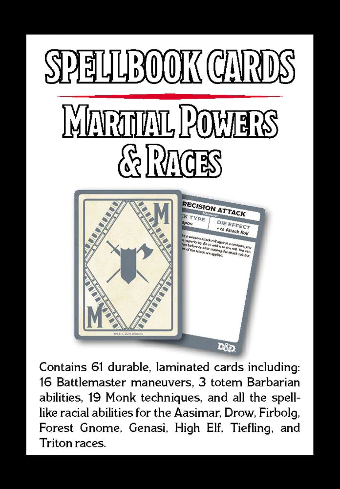 D&amp;D Spellbook Cards: Martial Deck