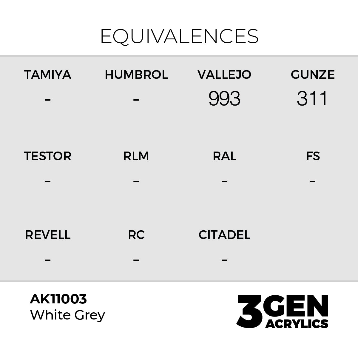 3gen - White Grey - 18ml