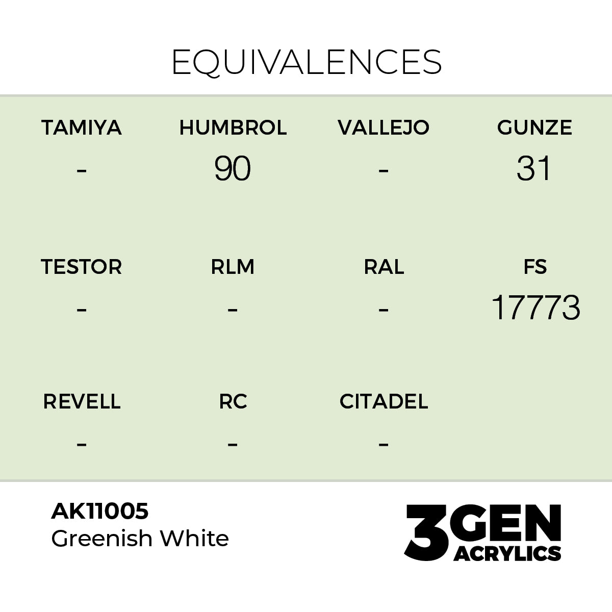 3gen - Greenish White - 18ml