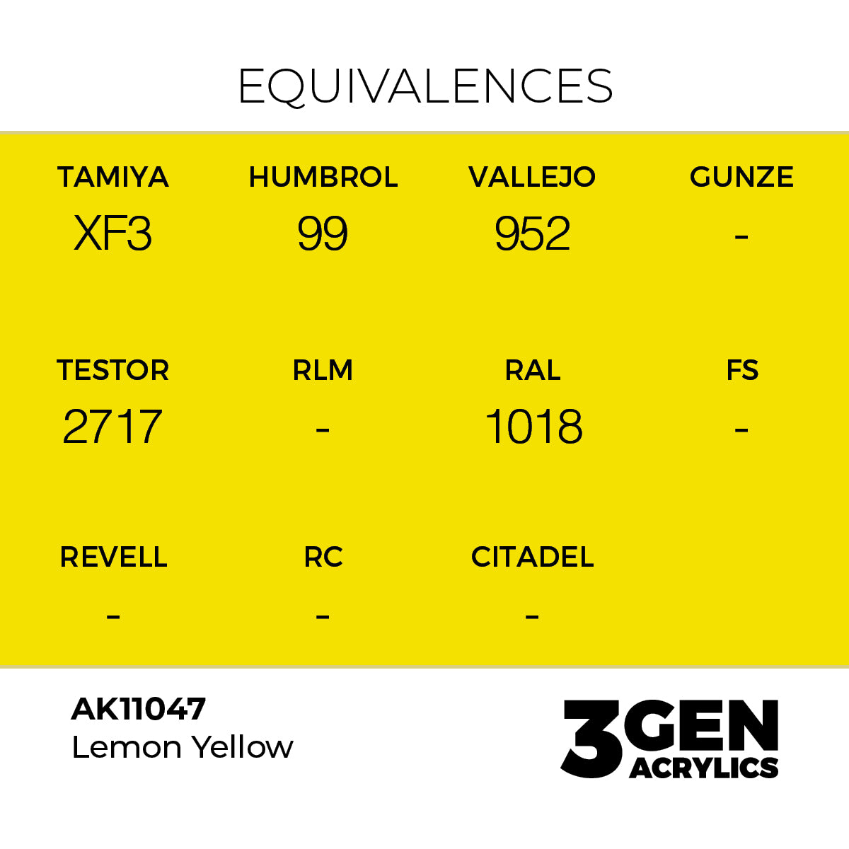 3gen - Lemon Yellow - 18ml