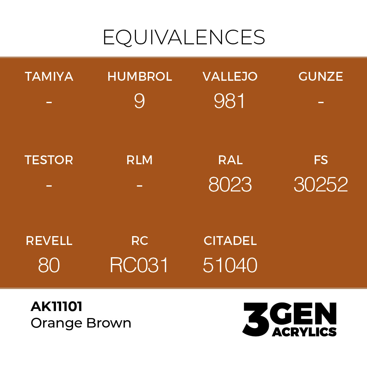 3gen - Orange Brown - 18ml