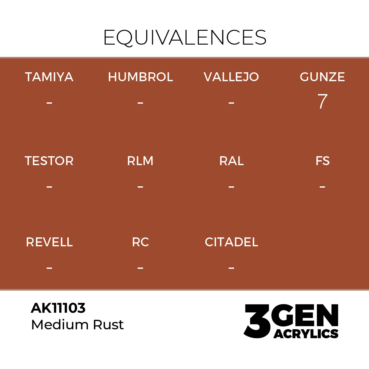 3gen - Medium Rust - 18ml