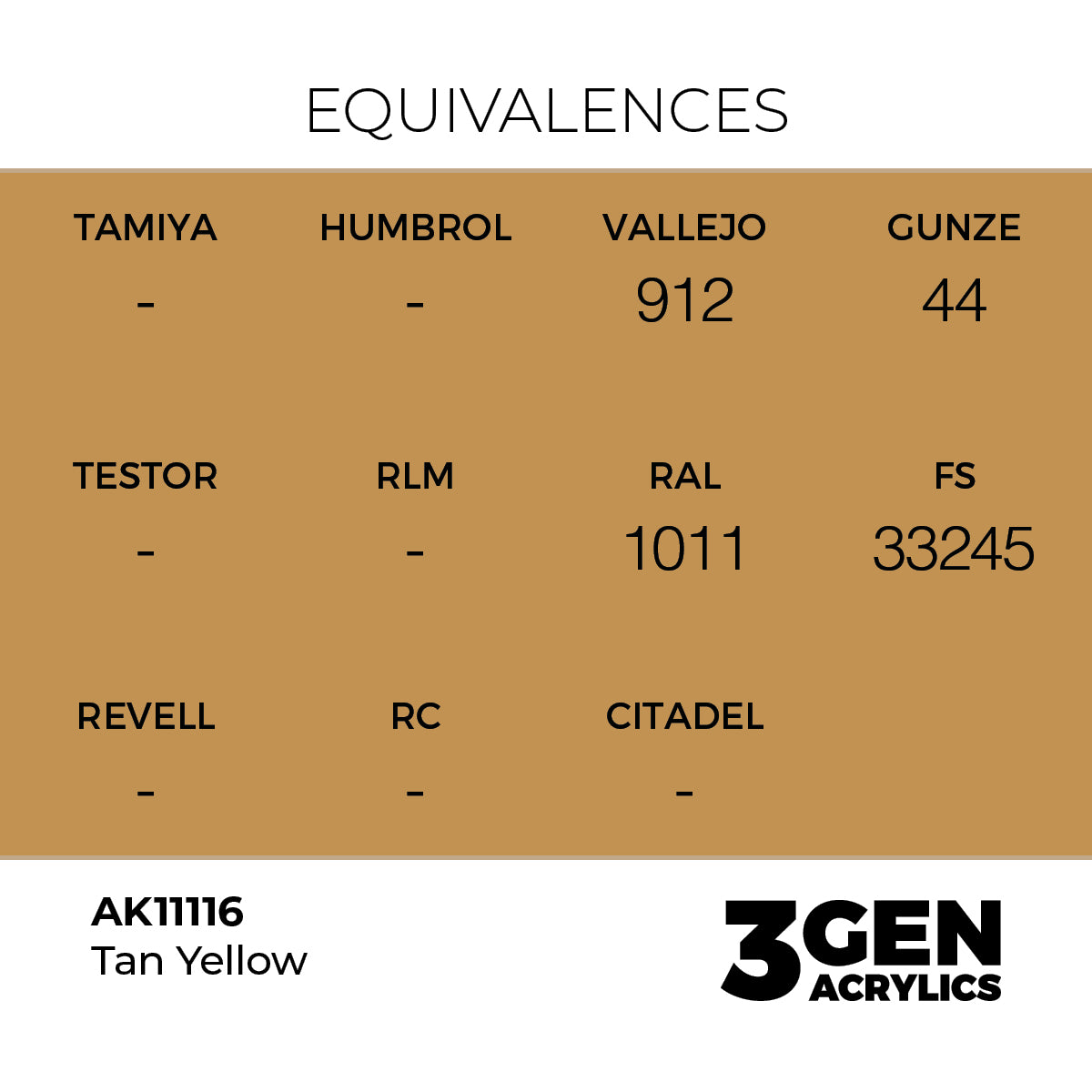 3gen - Tan Yellow - 18ml