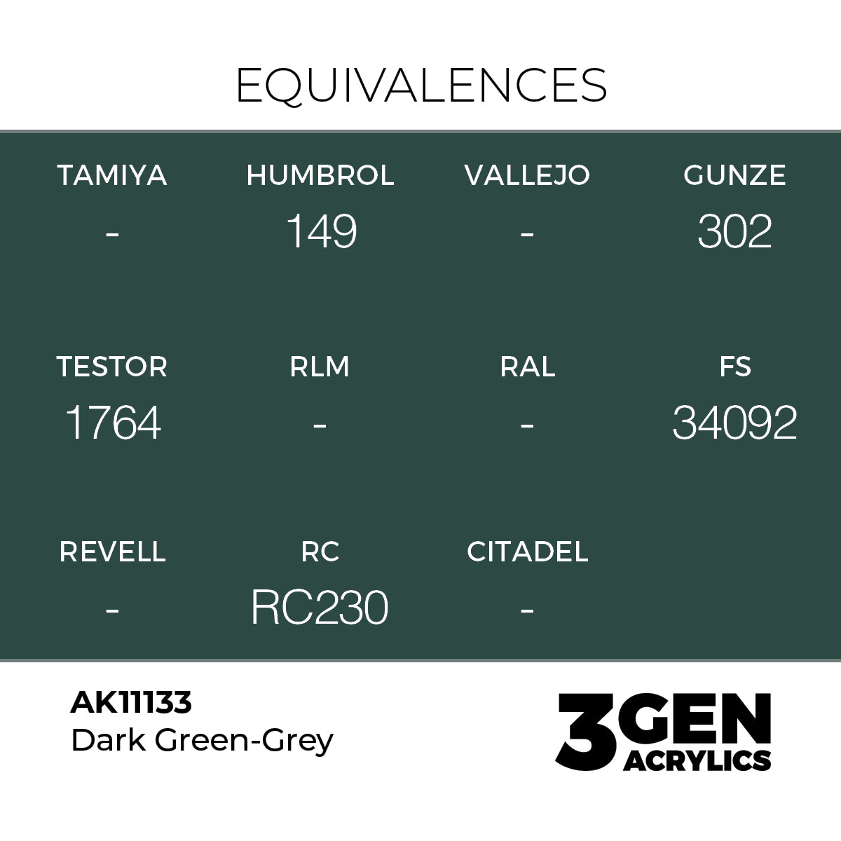 3gen - Dark Green-Grey - 18ml