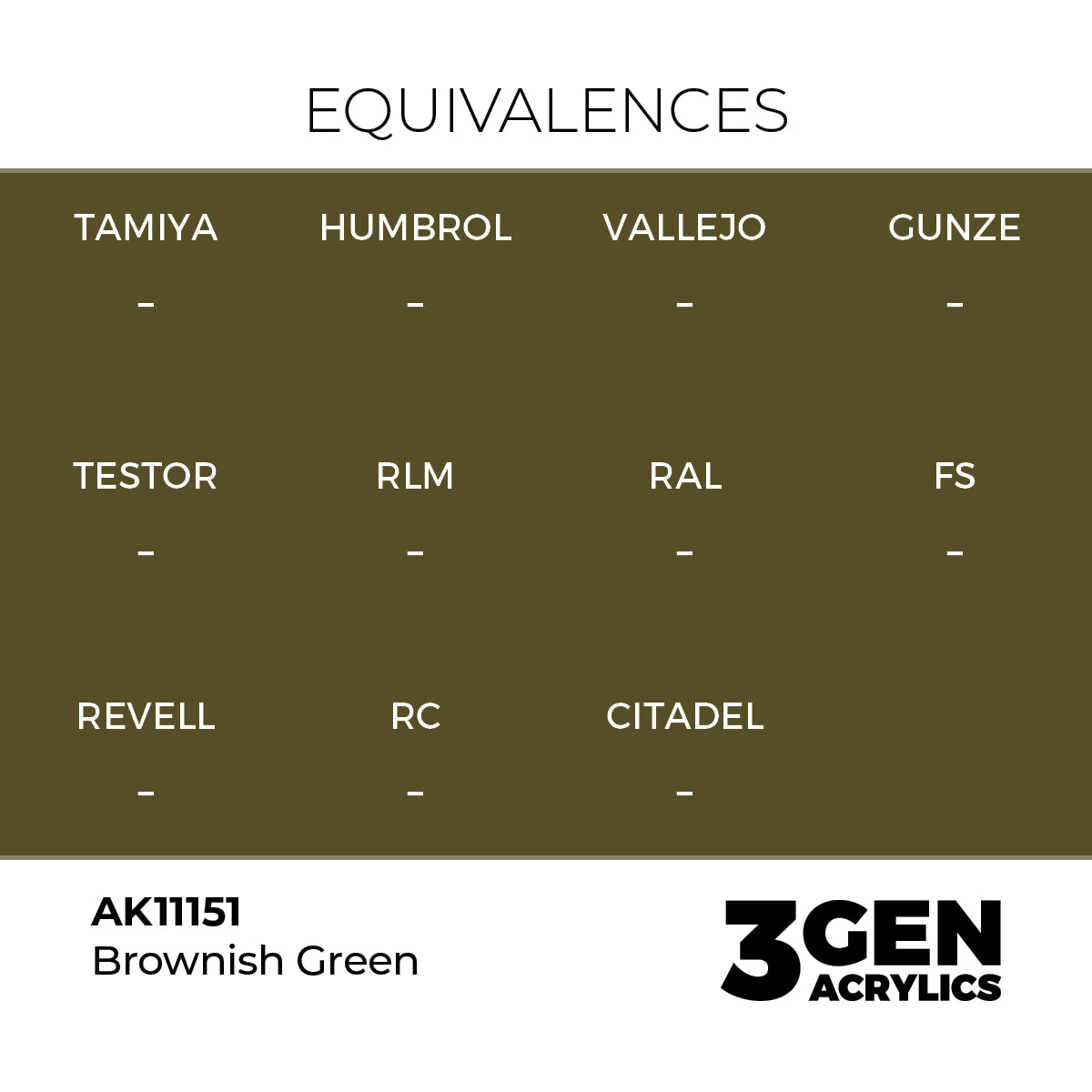 3gen - Brownish Green - 18ml