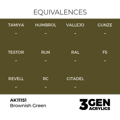 3gen - Brownish Green - 18ml