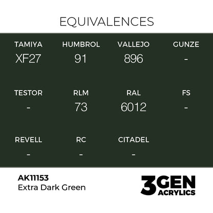 3gen - Extra Dark Green - 18ml