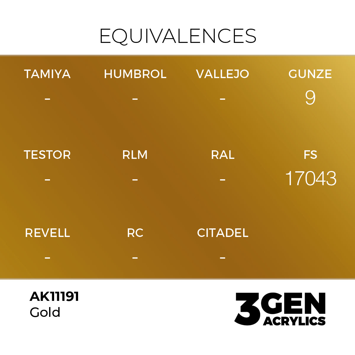 3gen - Metallic - Gold - 18ml