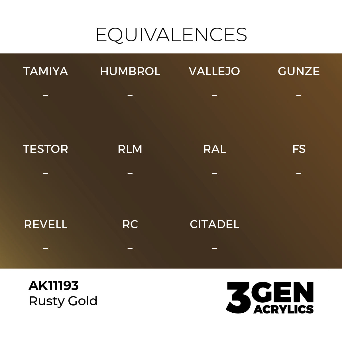 3gen - Metallic - Rusty Gold - 18ml
