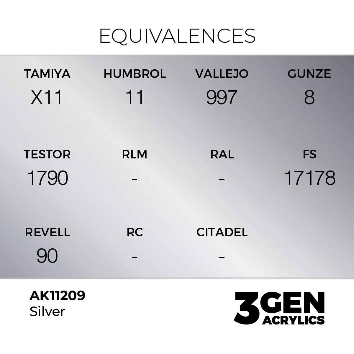 3gen - Metallic - Silver - 18ml