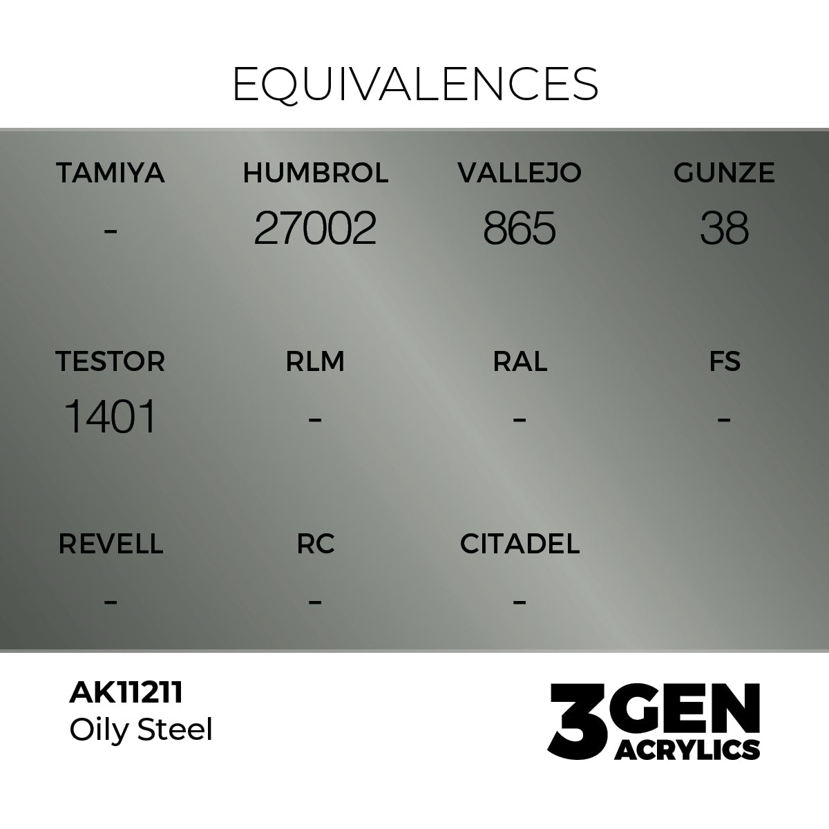 3gen - Metallic - Oily Steel - 18ml