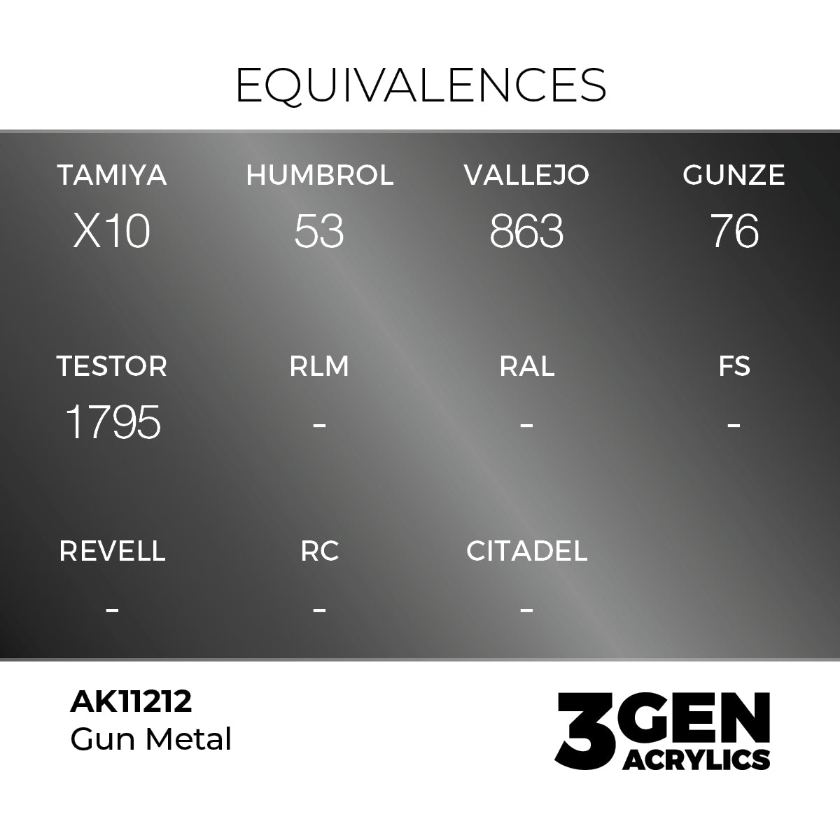 3gen - Metallic - Gun Metal - 18ml