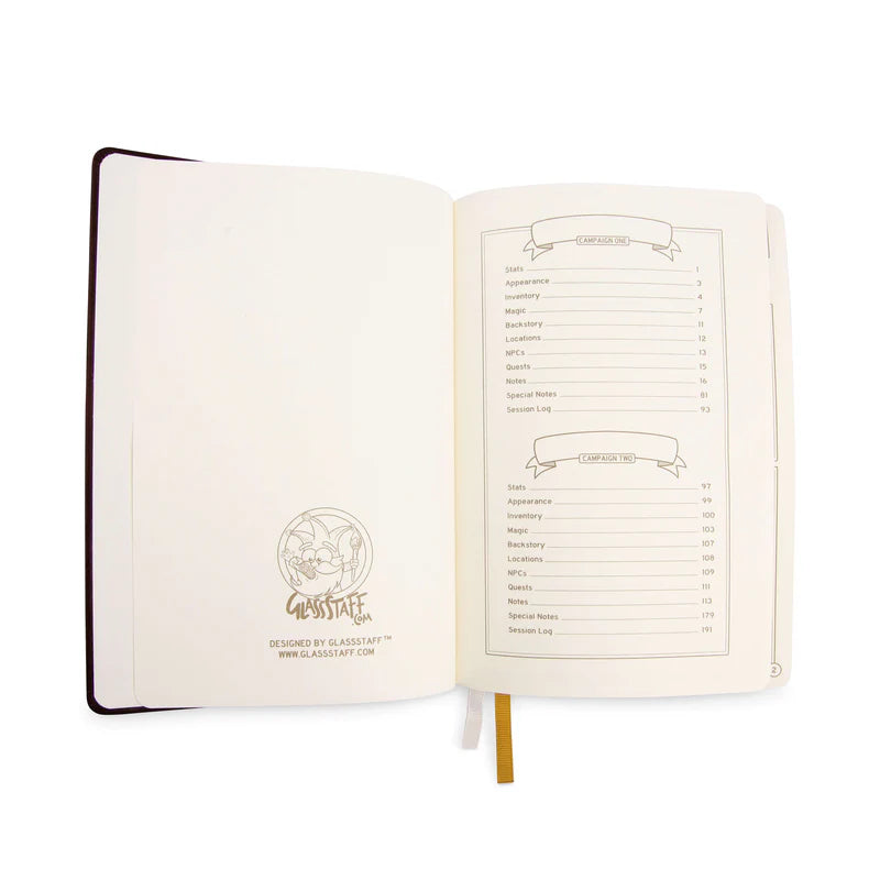 DnD 5e Player Journal - Black