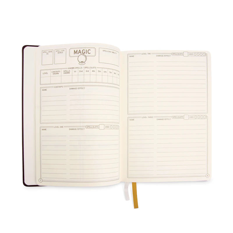 DnD 5e Player Journal - Black