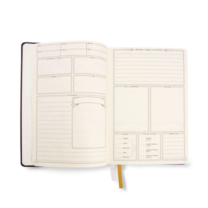 DnD 5e Player Journal - Black