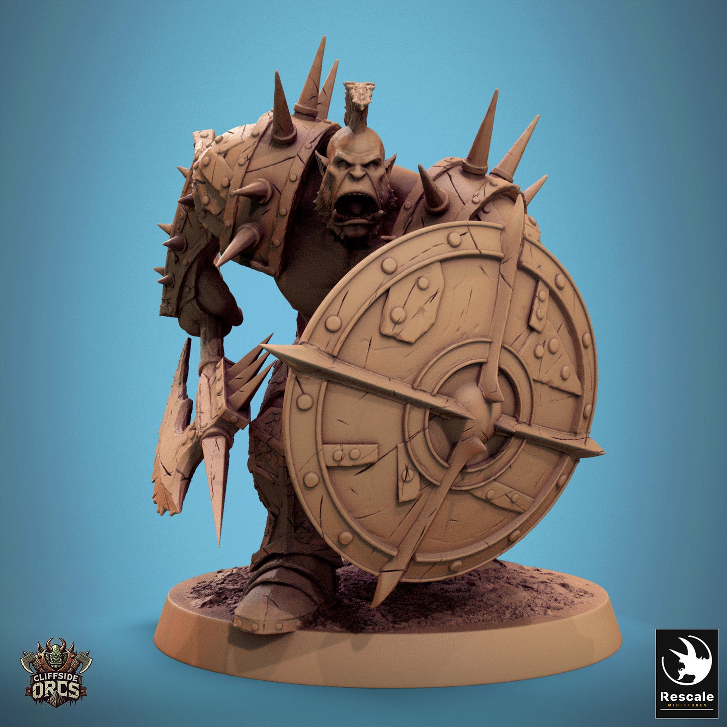 Infantry Orc Spear Shield - Battle Ready