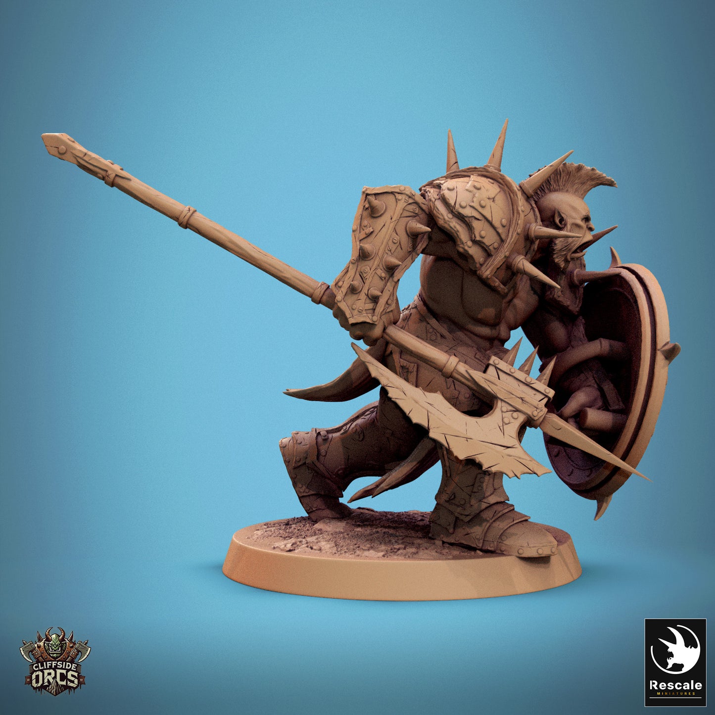 Infantry Orc Spear Shield - Battle Ready