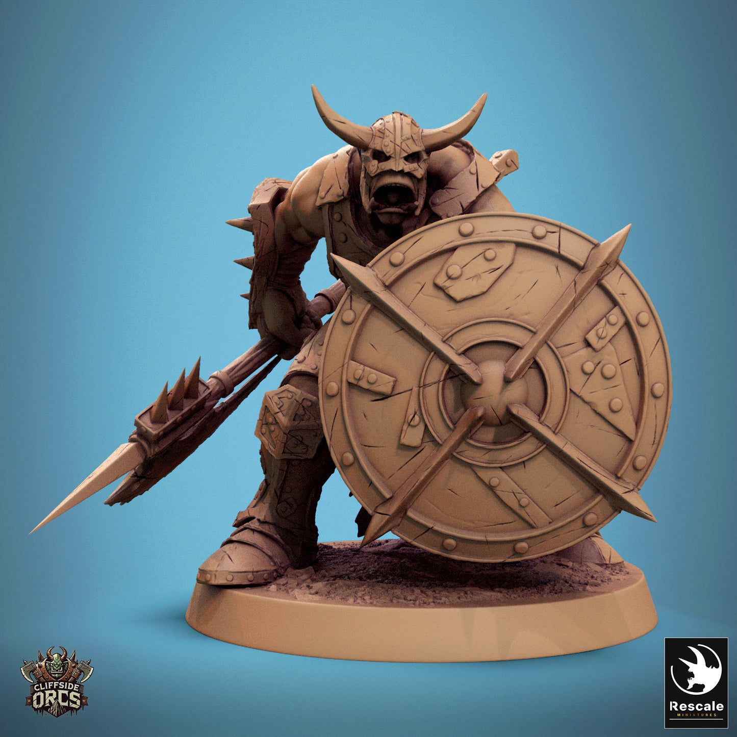 Infantry Orc Spear Shield - Cry