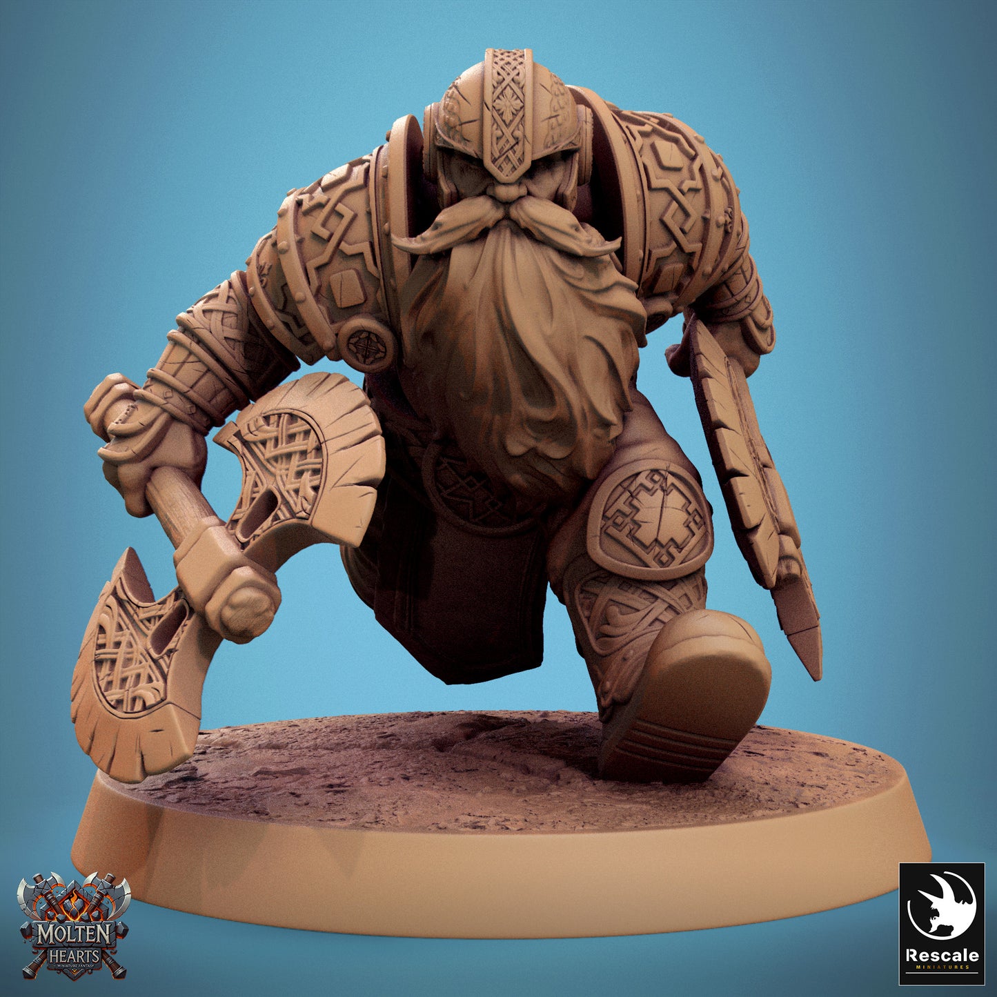 Zwergenkrieger – Doppelaxtlauf